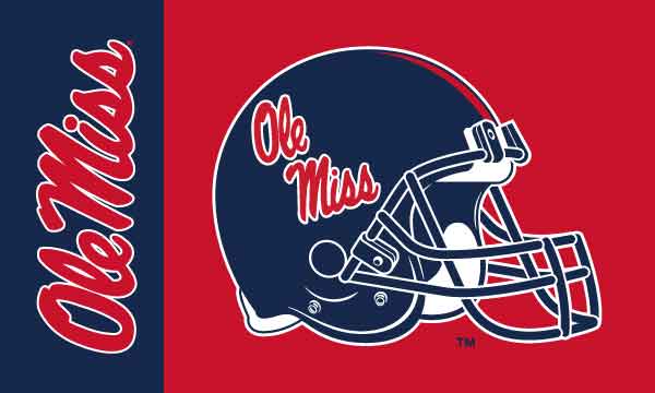 Mississippi - Rebels Football 3x5 Flag