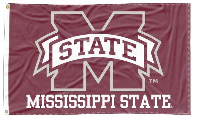 Mississippi State - M State Maroon 3x5 Flag