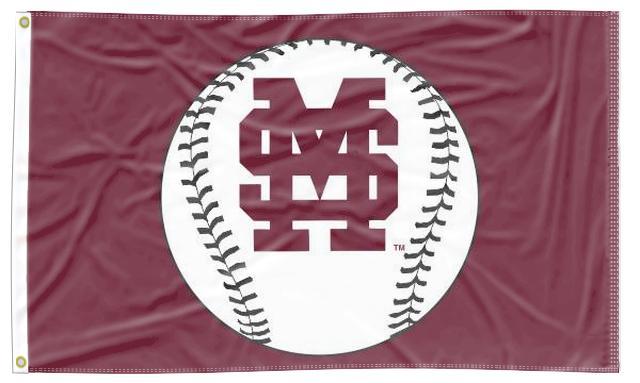 Mississippi State - Bulldogs Baseball 3x5 Flag