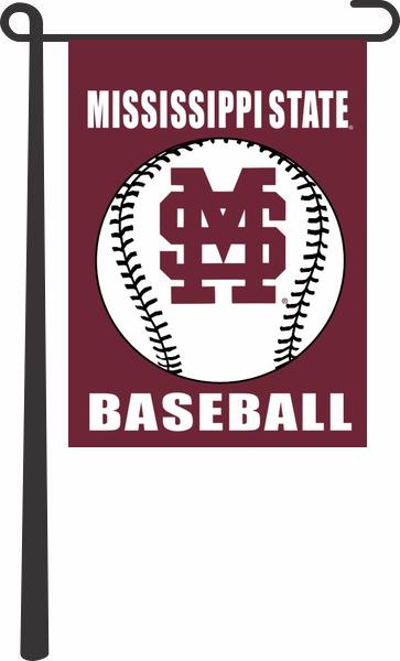 Mississippi State - Baseball Garden Flag