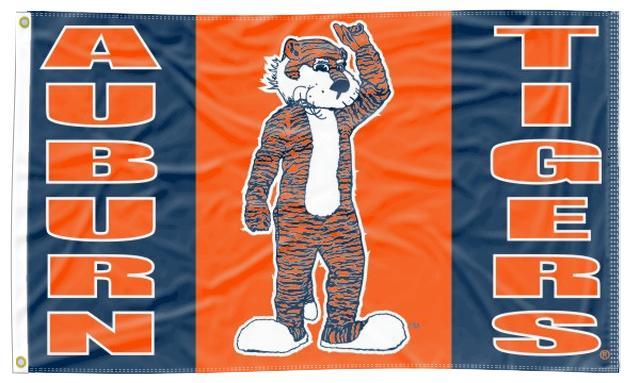 Auburn Tigers Large Grommet Banner Flag - 3x5 Ft Officially Licensed Outdoor Flag