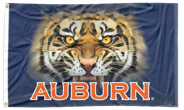 Auburn University - Tigers Eyes Blue 3x5 Flag