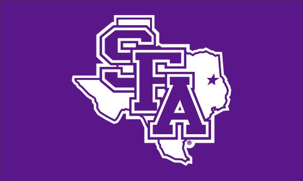 Stephen F. Austin State University - Texas Border Purple 3x5 Flag