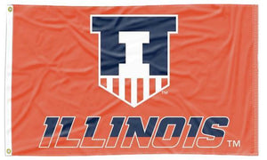 Illinois - Fighting Illini Shield 3x5 Flag