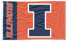 Load image into Gallery viewer, Illinois - 2 Panel Fighting Illini 3x5 Flag
