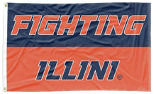 Load image into Gallery viewer, Illinois - Fighting Illini 3x5 Flag
