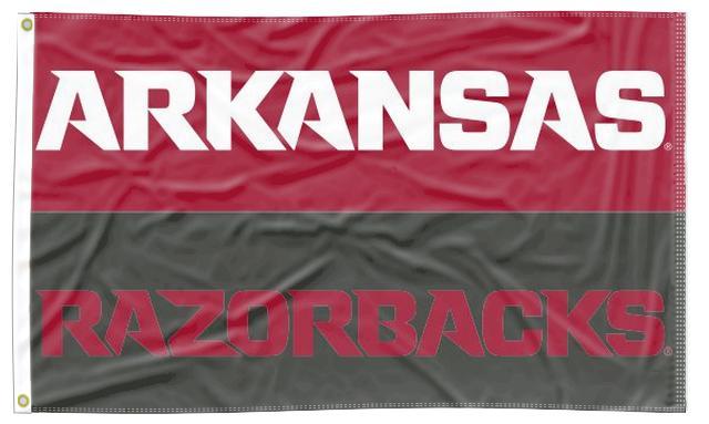 University of Arkansas - Razorbacks 2 Panel 3x5 Flag