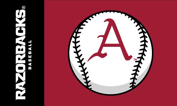 University of Arkansas - Baseball 3x5 Flag