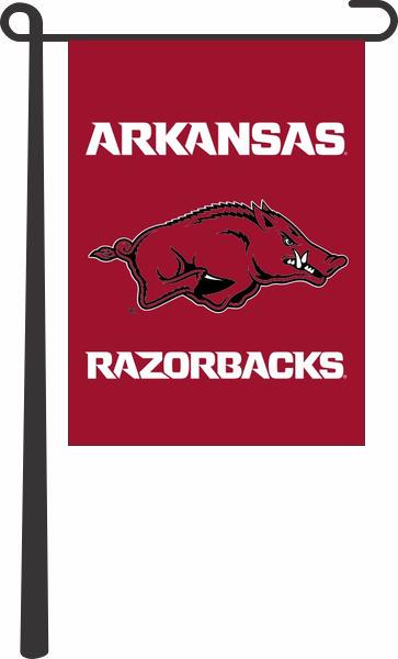 University of Arkansas - Razorbacks Red Garden Flag
