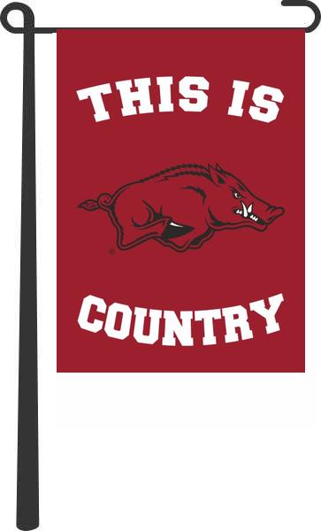 University of Arkansas - This is University of Arkansas Razorbacks Country Garden Flag