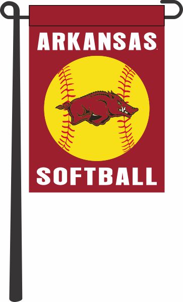 University of Arkansas - Softball Garden Flag