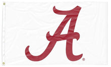 Load image into Gallery viewer, University of Alabama - Crimson Tide White 3x5 Flag
