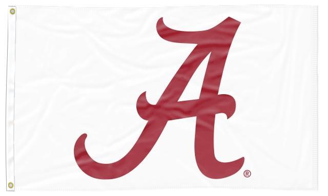 University of Alabama - Crimson Tide White 3x5 Flag