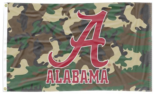 University of Alabama - Crimson Tide Camo 3x5 Flag