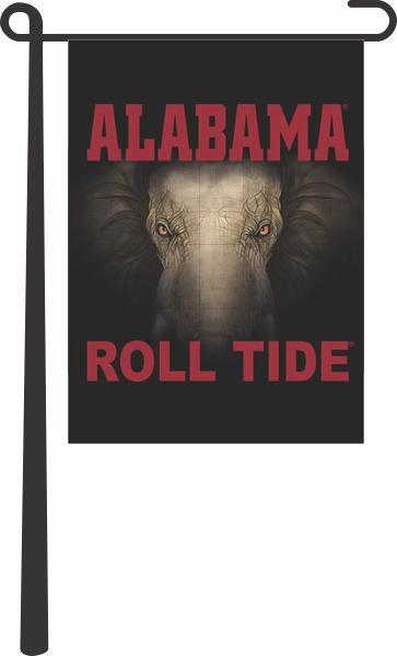 University of Alabama - Roll Tide Black Garden Flag