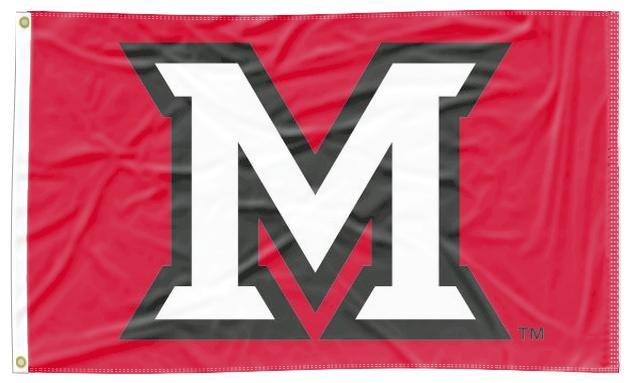 Miami University - M RedHawks 3x5 Flag