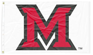 Miami University - M White 3x5 Flag
