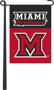Miami University - M Redhawks Garden Flag