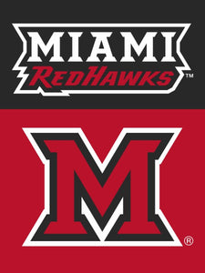 Miami University - M Redhawks House Flag
