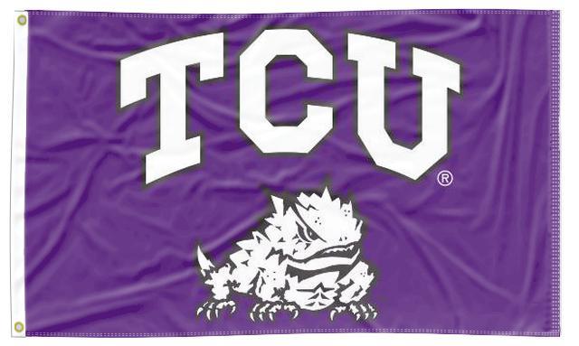 Texas Christian University (TCU) - Horned Frogs Purple 3x5 Flag