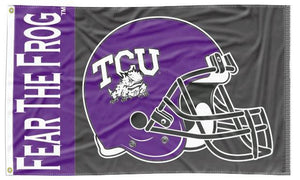 Texas Christian University (TCU) - Fear The Frog Football 3x5 Flag