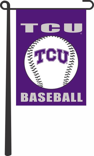 Texas Christian University (TCU) - Baseball Garden Flag