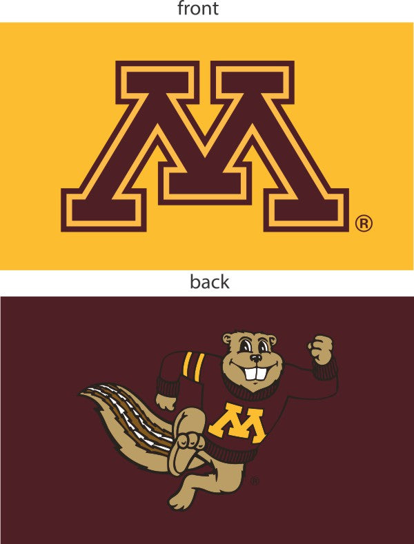 Minnesota - Double Sided Gophers 3x5 Flag – A to Z Flags, LLC