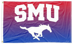 Southern Methodist University (SMU) - Gradient Mustang 3x5 Flag