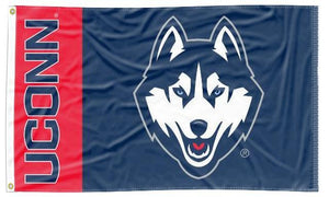 University of Connecticut (UCONN) -  Huskies 2 Panel 3x5 Flag
