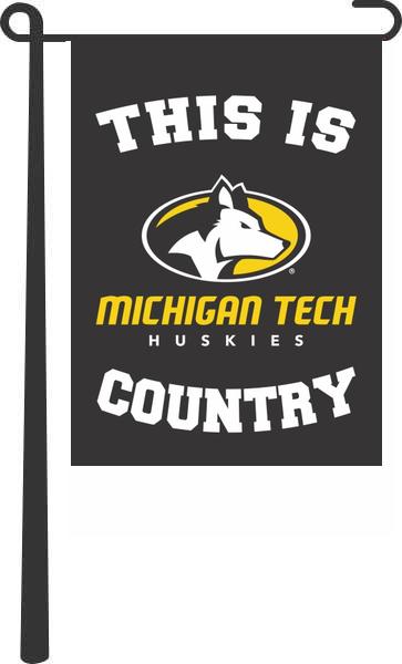 Michigan Tech - This Is Michigan Tech Country Garden Flag