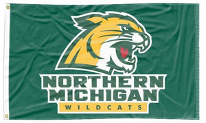 Northern Michigan University - Wildcats Green 3x5 Flag