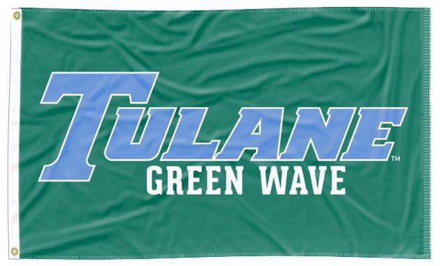 Tulane University - Green Wave 3x5 Flag
