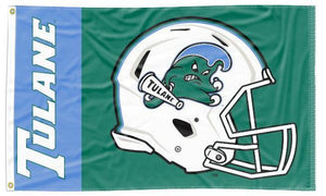 Tulane University - Green Wave Football 3x5 Flag