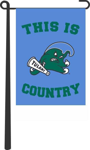Tulane University - This Is Tulane Green Wave Country Garden Flag