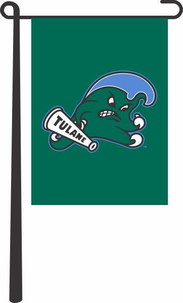 Tulane University - Tulane Green Wave Garden Flag