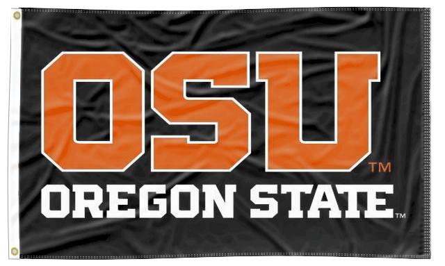 Oregon State University - OSU Oregon State Black 3x5 Flag
