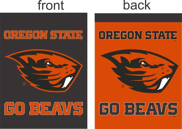Oregon State University - Beavers Orange & Black Garden Flag