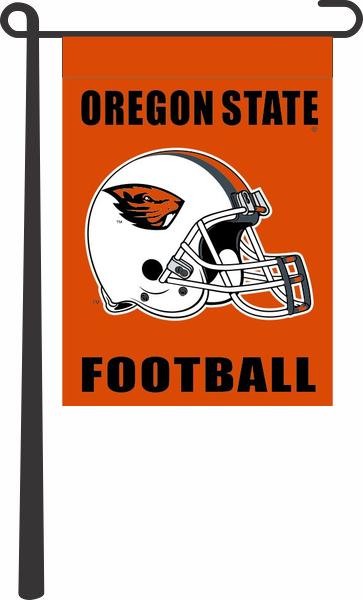 Orange Oregon State Football 13x18 Garden Flag