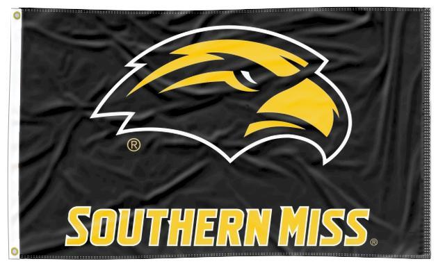 University of Southern Mississippi - Golden Eagles Double Sided 3x5 Flag