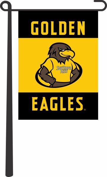 University of Southern Mississippi - 3 Panel Golden Eagles Garden Flag