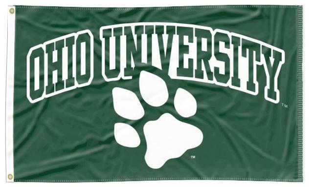Ohio University - Paw 3x5 Flag