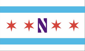 Northwestern University - City of Chicago Style 3x5 Flag