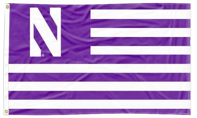 Northwestern University - Wildcats National 3x5 Flag