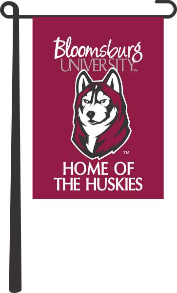 Bloomsburg University - Home Of The Huskies Garden Flag