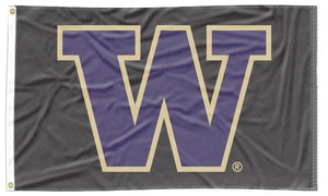 University of Washington - Huskies Black 3x5 Flag