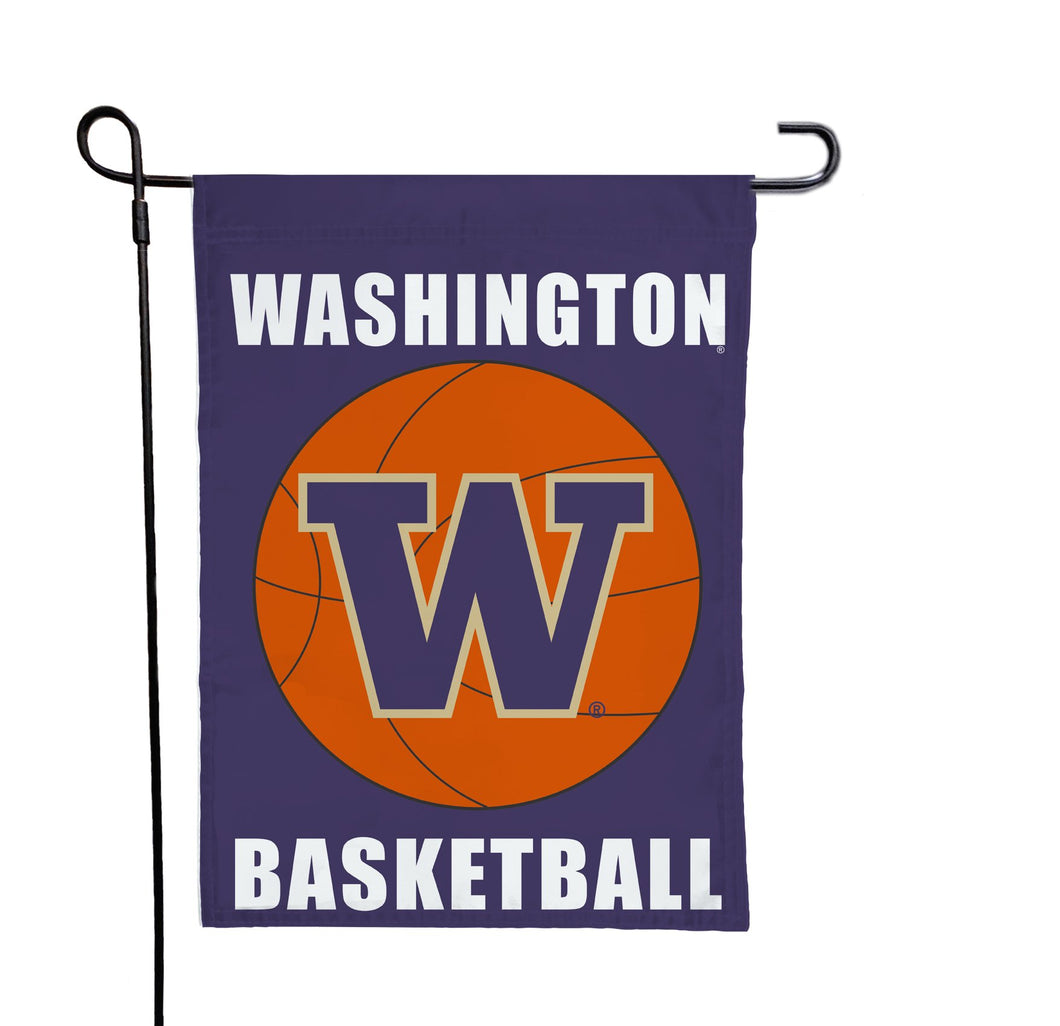 University of Washington - Huskies Basketball Garden Flag