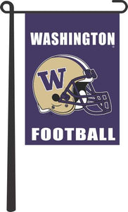 Purple University of Washington Football Garden Flag