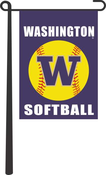 University of Washington - Softball Garden Flag