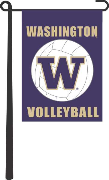 University of Washington - Volleyball Garden Flag