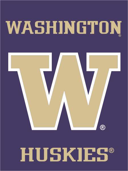 University of Washington - Huskies Purple House Flag